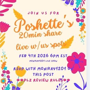 Timeslots for share show 2/4/2026 6pm eastern